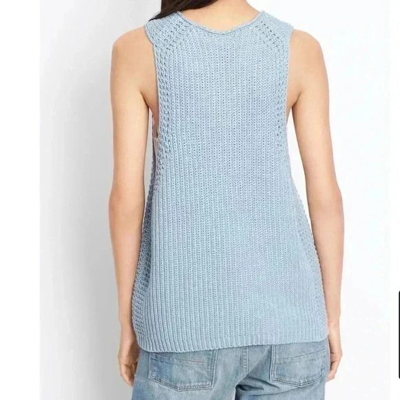 Vince Knitted Scoop Neck Sweater Tank Size M - Picture 2 of 8